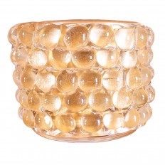 Monumental gold leaf Murano glass bowl